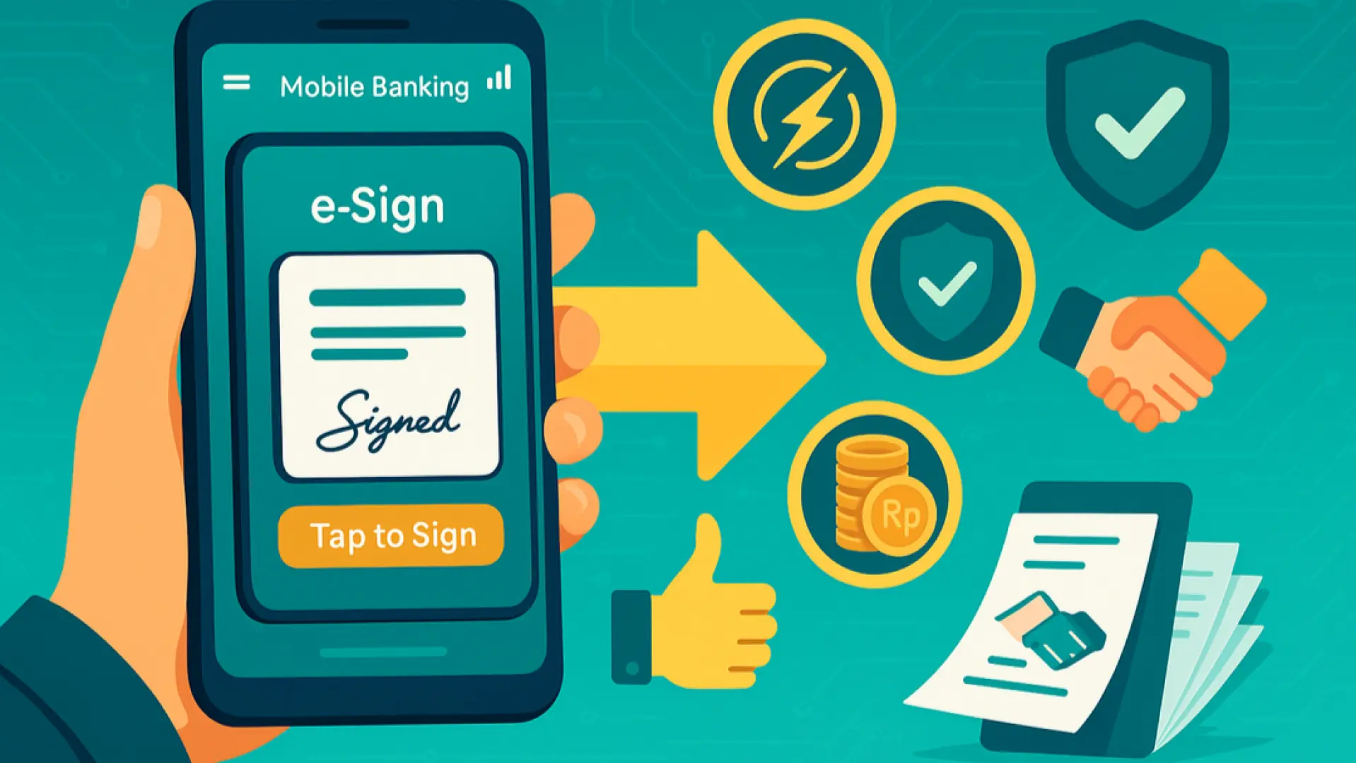 Keuntungan Integrasi e-Sign untuk Pengguna Mobile Banking